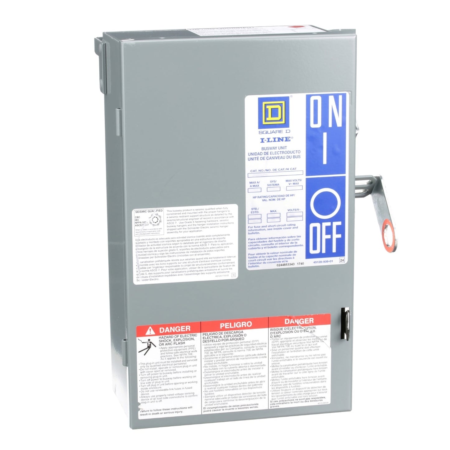 PQ3203GJ - Square D 30A 240V Fusible Bus Plug - Essential Electric Supply