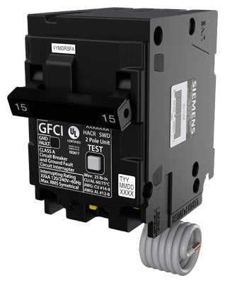 Siemens Q215GF Circuit Breaker 240V 15A 2 Pole