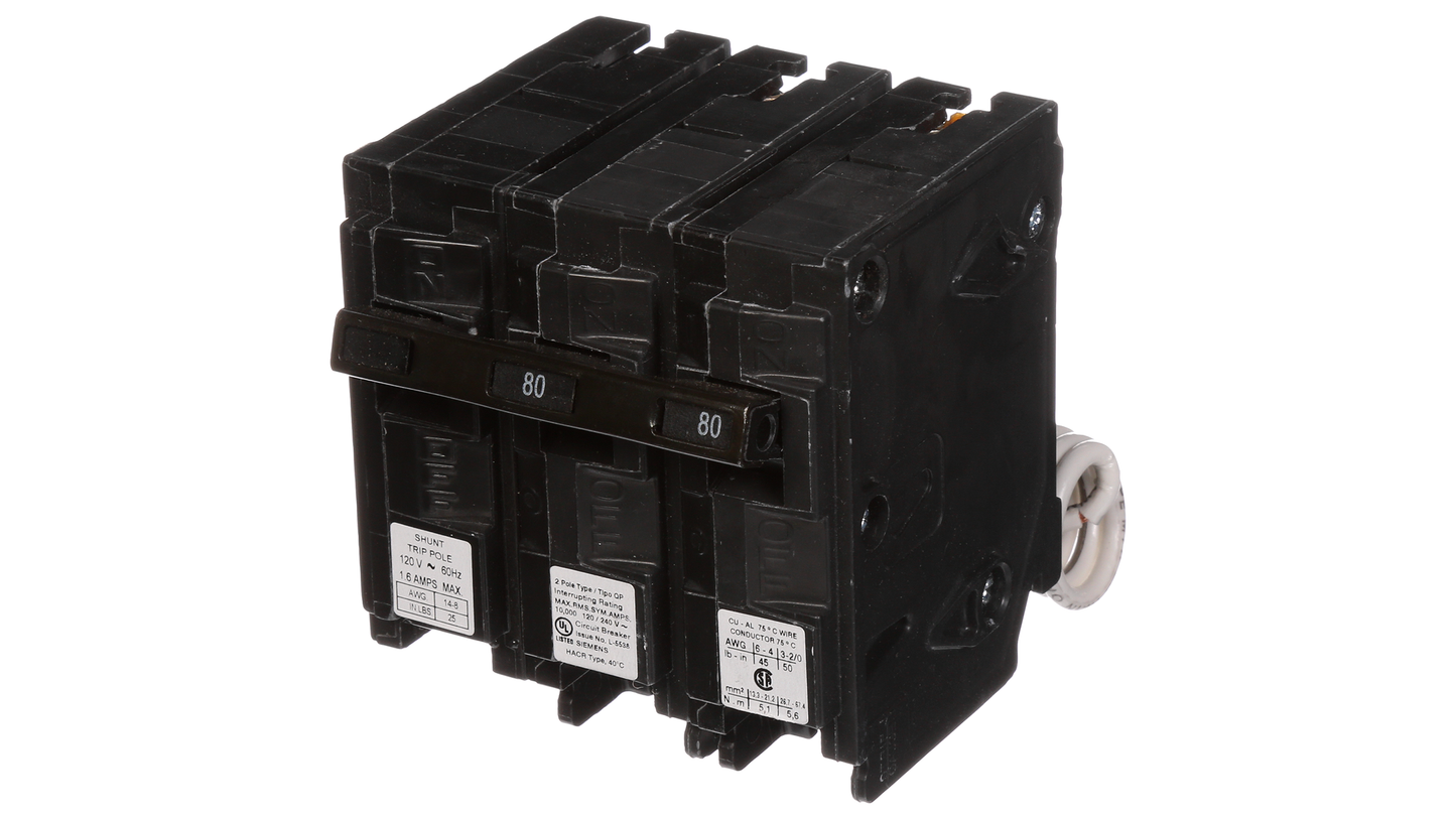 Siemens Q28000S01 Circuit Breaker | 240V 80A 2P 10kA@240V Plug-In Q Series