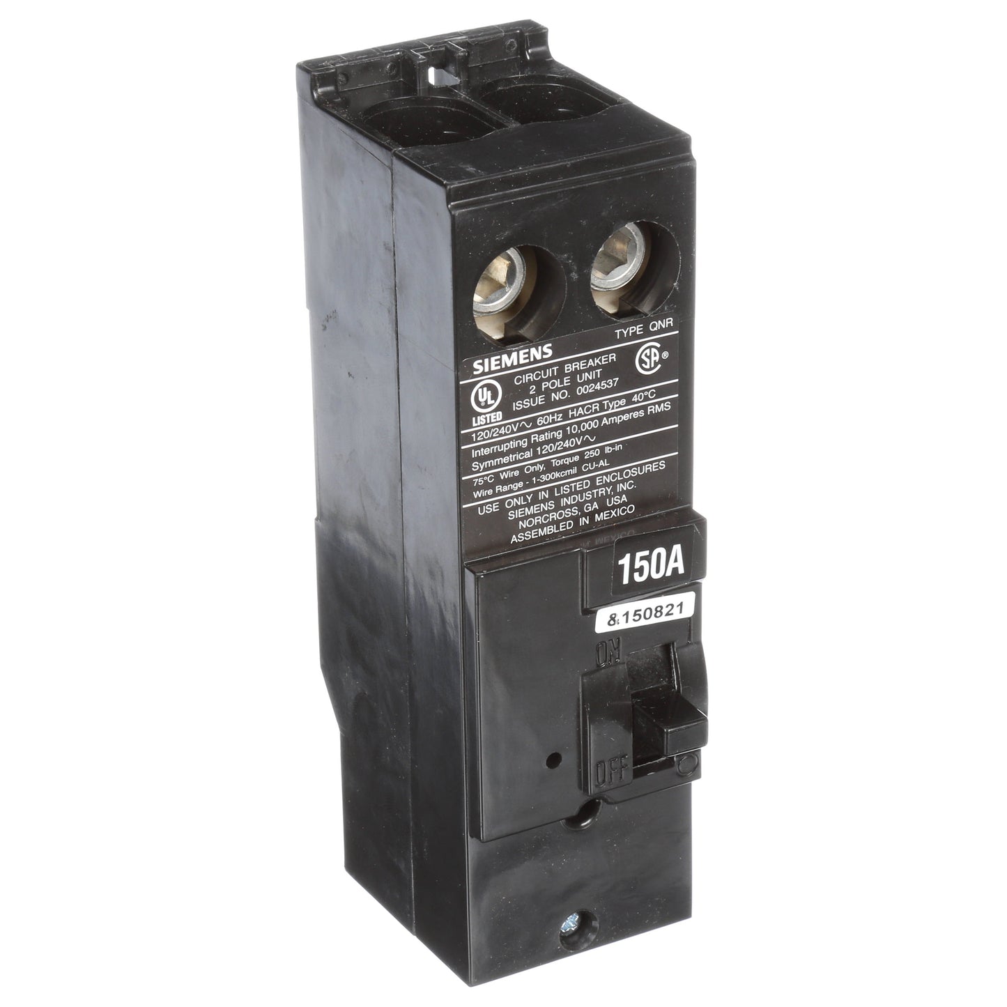 Siemens QN2150R Circuit Breaker | Q Series QN 240V 150A