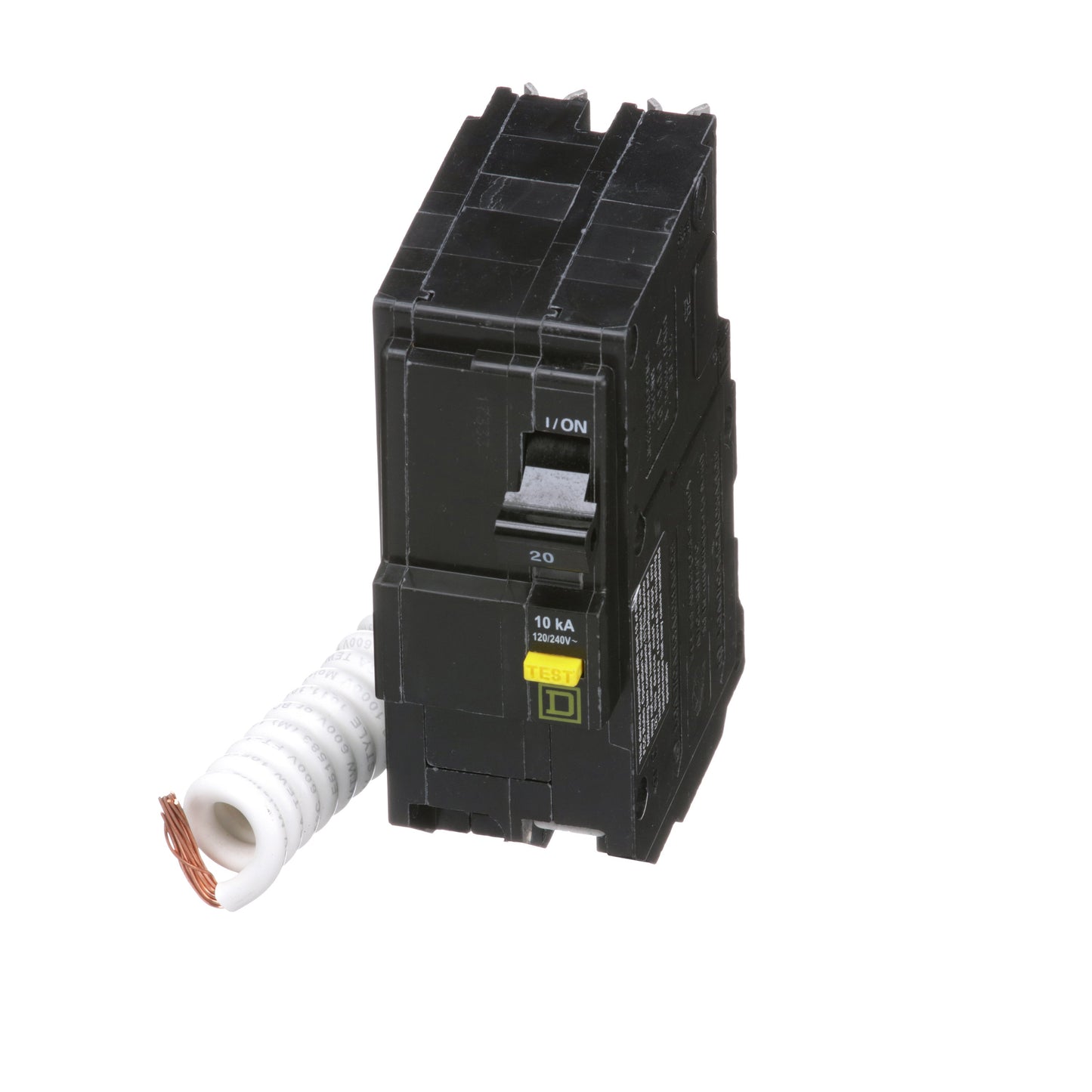 Square D QO220GFI Circuit Breaker 120/240V 20A 2Pole 10kA@120V Plug-In QO Series