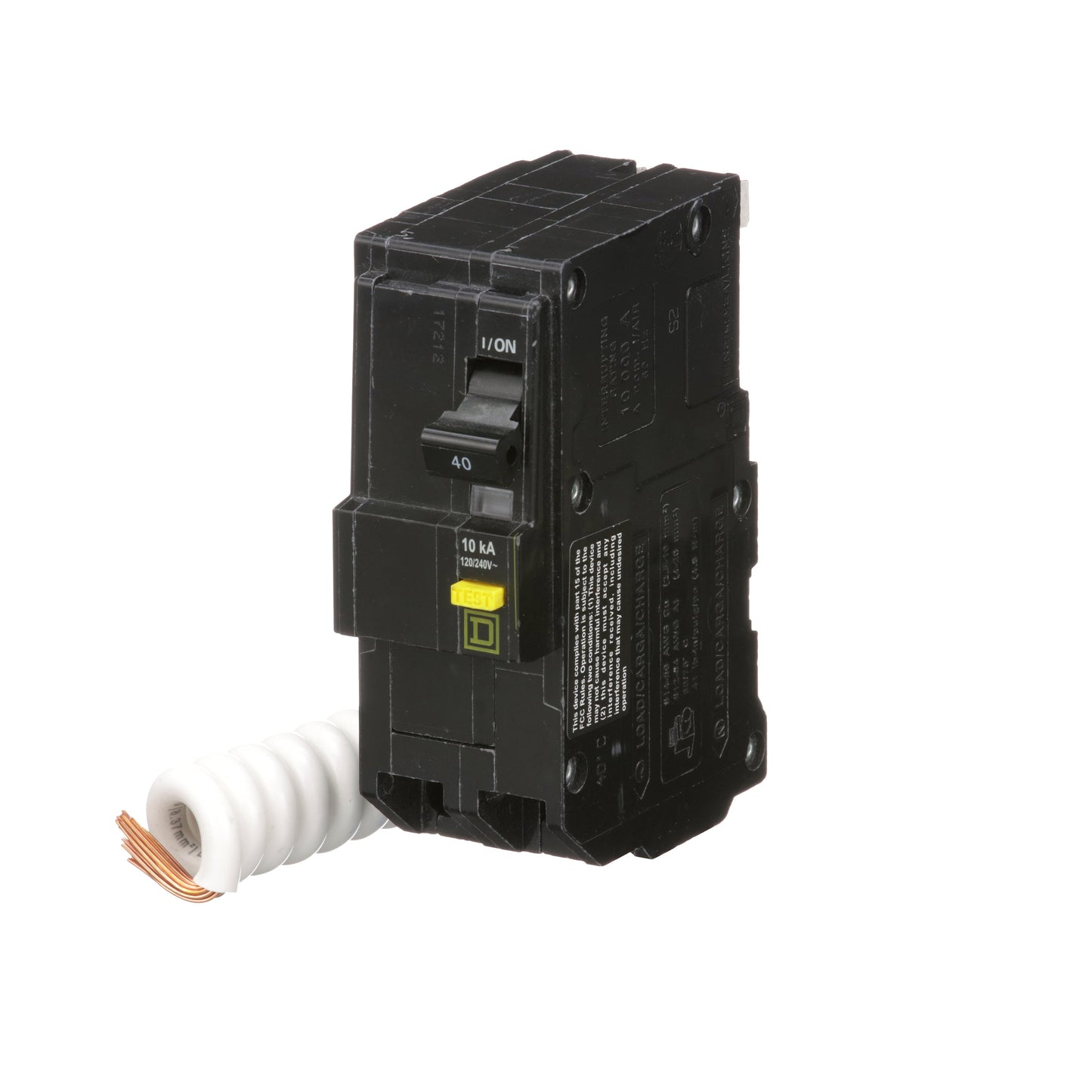 Square D QO240GFI Circuit Breaker 120/240V 40A 2P 10kA@120V Plug-In QO Series