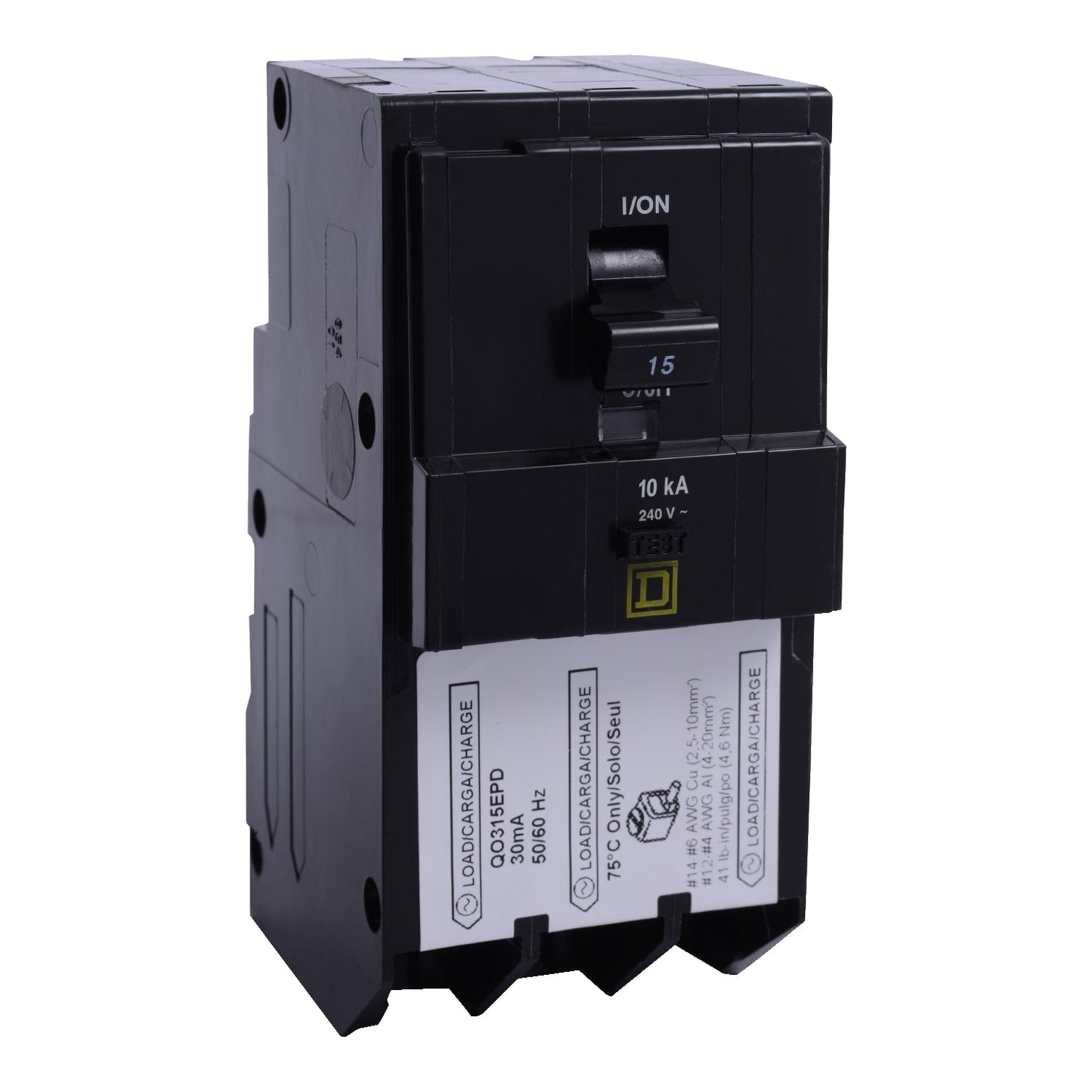 Square D QO315EPD Circuit Breaker | QOB Series QOB 120V 15A