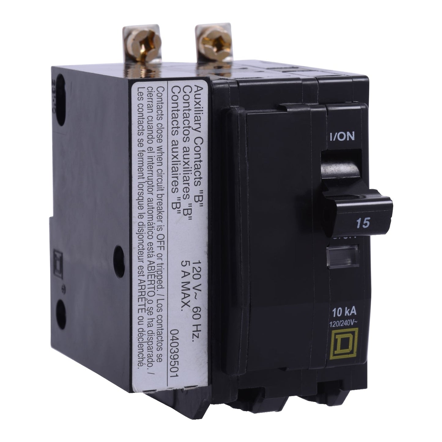 Square D QOB2201201 Circuit Breaker | 120V 20A 2P 10kA@120V Bolt-On QOB Series
