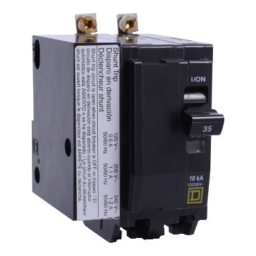 Square D QOB2451021 Circuit Breaker | 120V 45A 2P 10kA@120V Bolt-On QOB Series