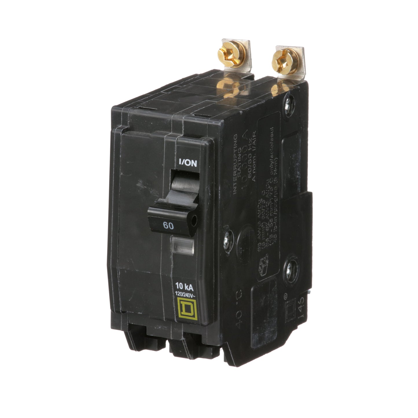 Square D QOB260 Circuit Breaker | 120/240V 60A 2P 10kA@120V Bolt-on QOB Series