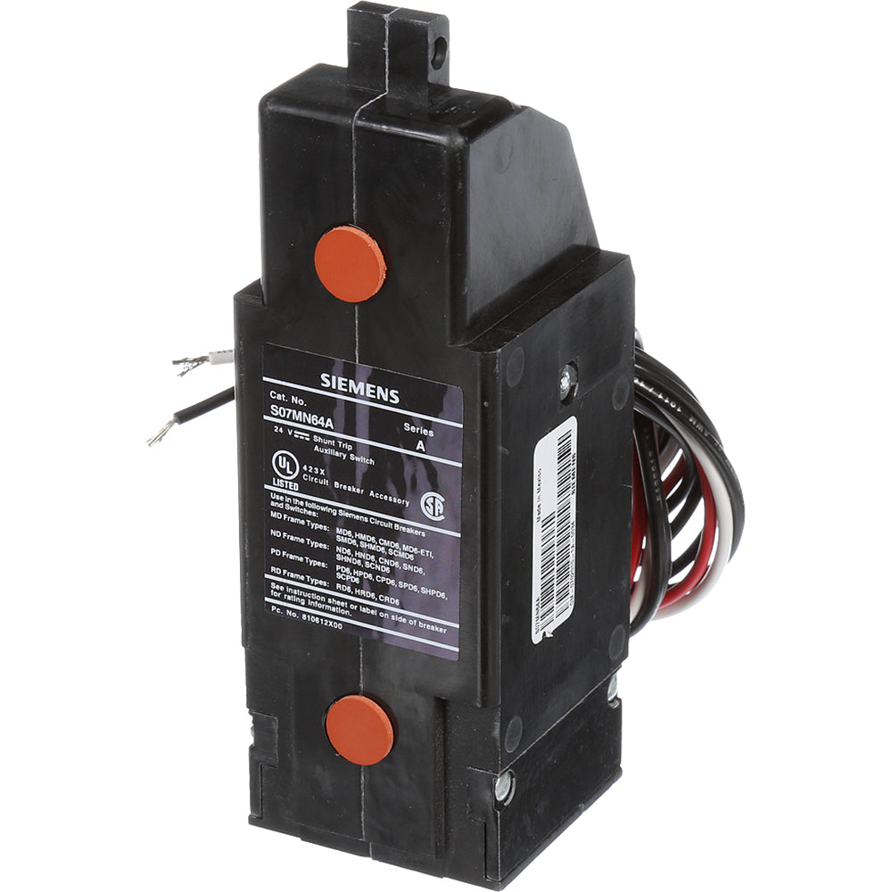 Siemens S07MN64A Circuit Breaker Shunt Trip 24V Sentron Series