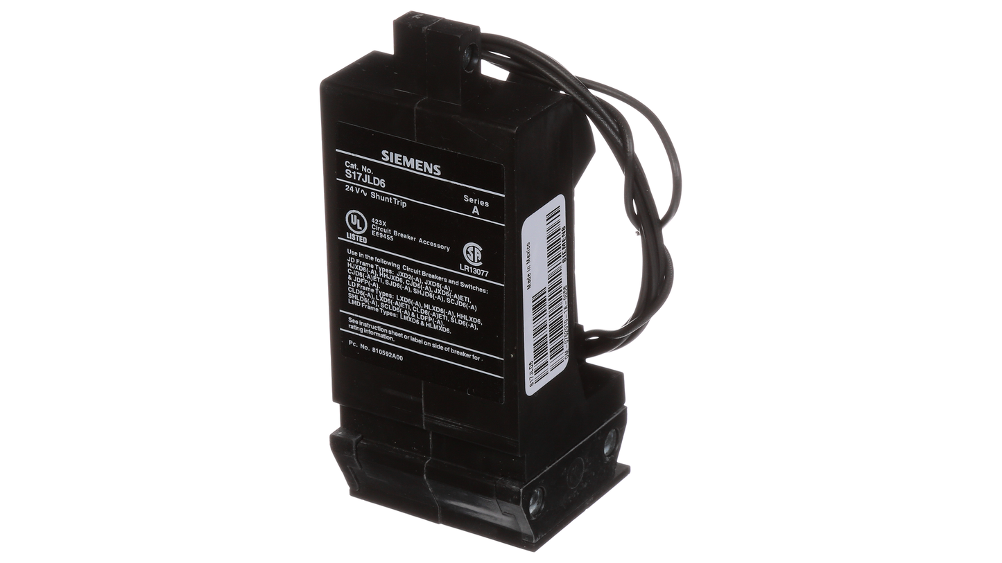 Siemens S17JLD6 Circuit Breaker Shunt Trip 24V Sentron Series