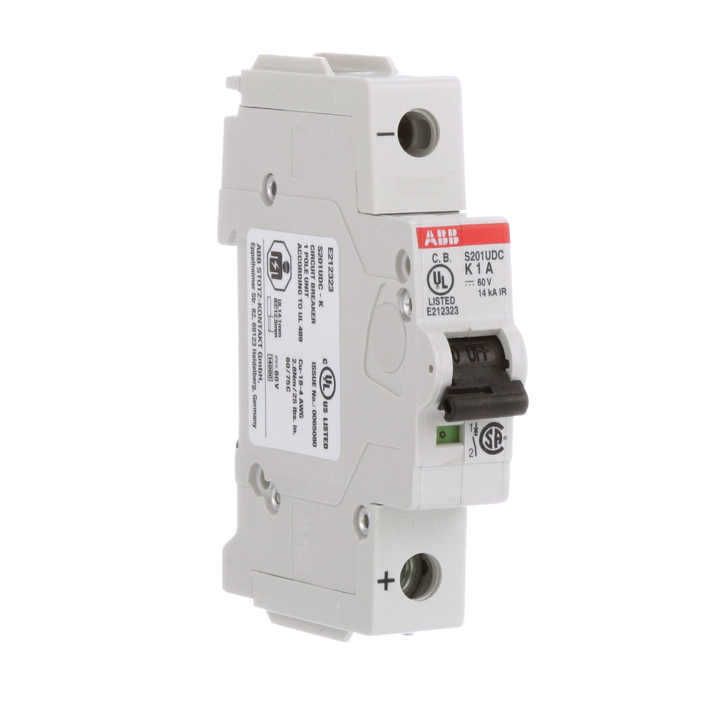 ABB S201UDC-K1 Circuit Breaker | Molded Case UL