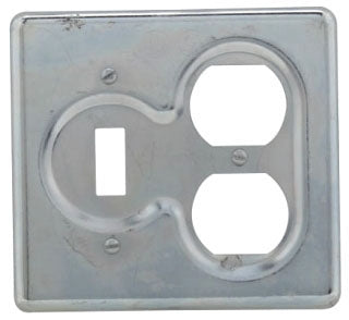 Crouse-Hinds S32232 Snap Switch Cover | Sheet Steel Two-Gang Flush Use