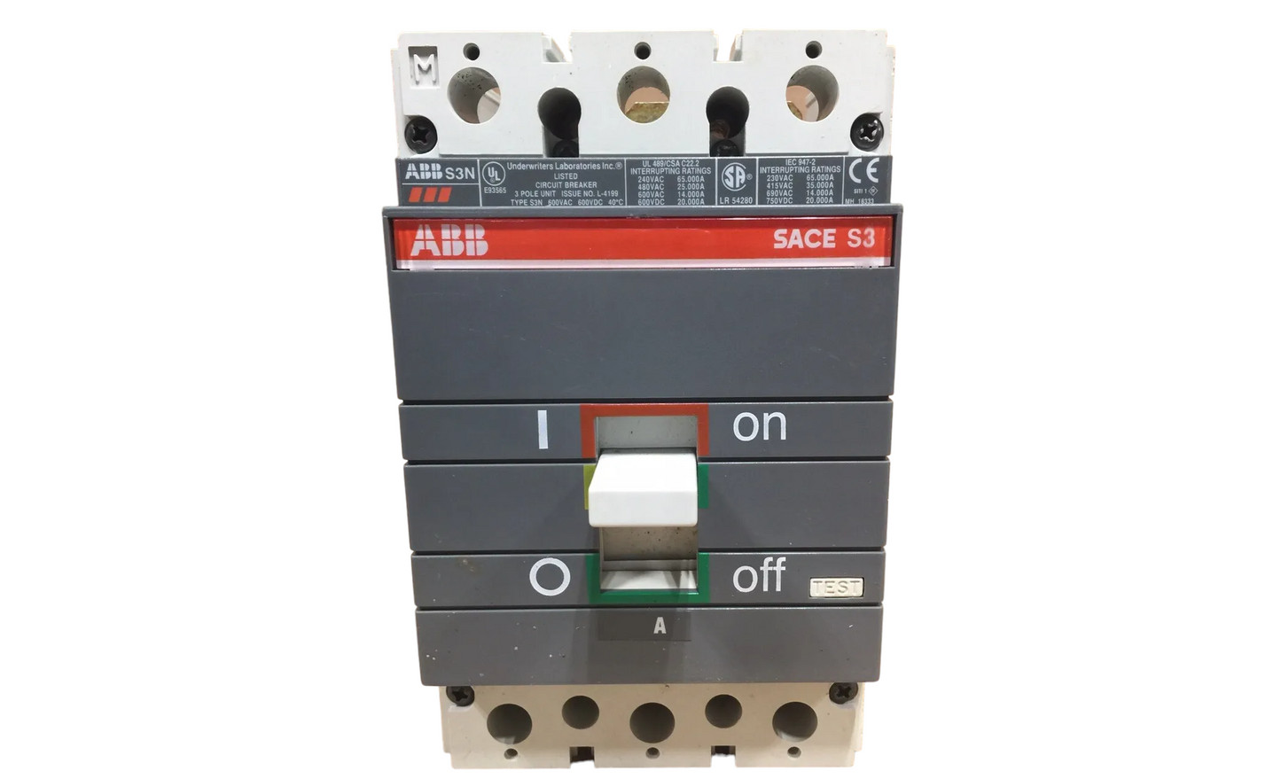 S3N-4P-150A - ABB Bolt-On 600V 150A 4 pole circuit breaker 25kA@480V - Essential Electric Supply