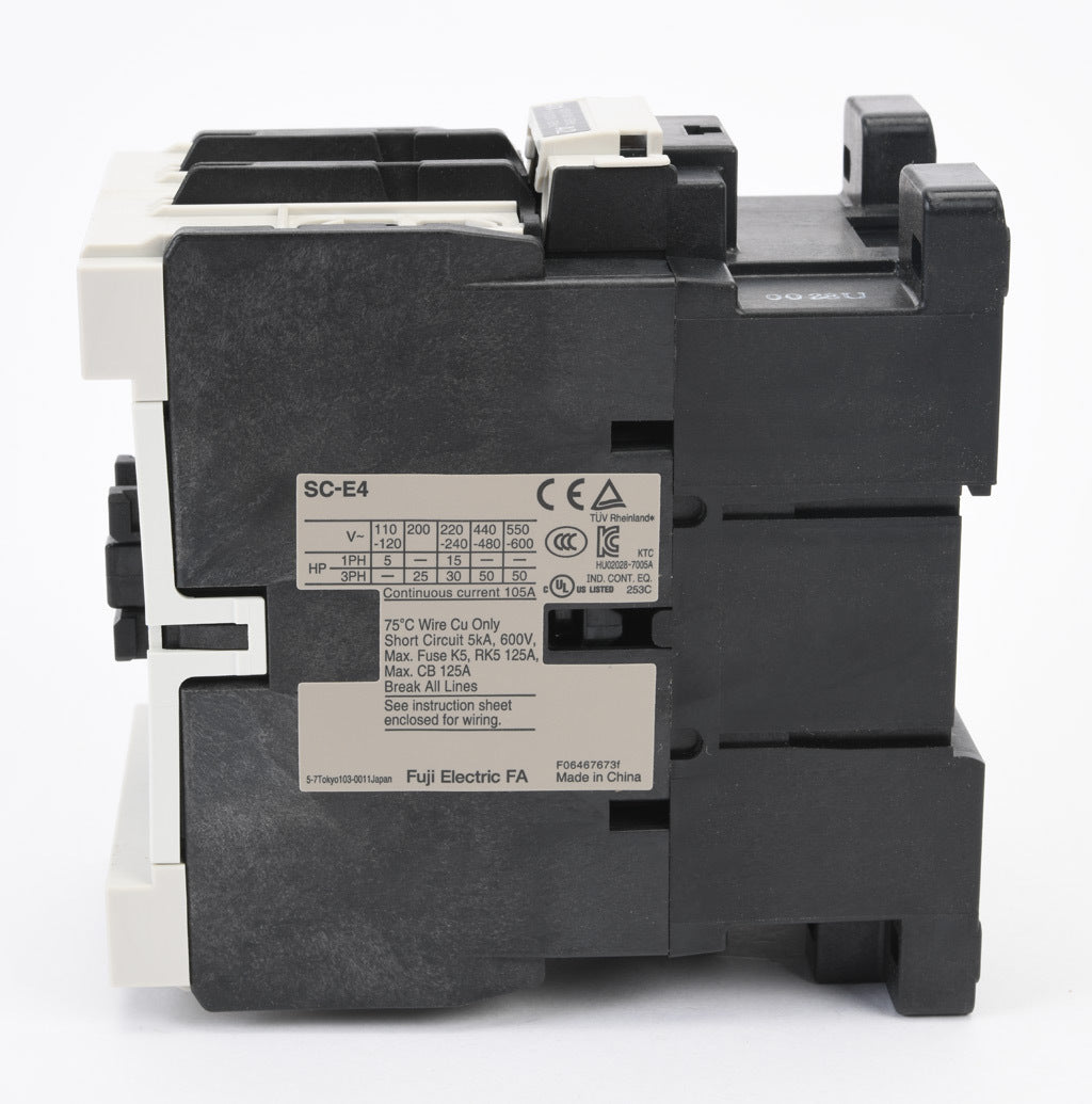 Fuji SC-E4-110VAC Contactor | 3P 3PH 690V 80A 110V SC-E Series