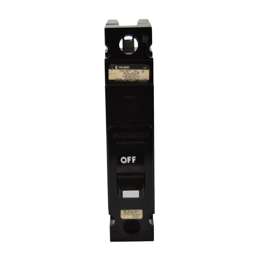 Sylvania SEH1C015 Circuit Breaker | 277V 15A 1P 14kA@277V Bolt-On SEH Series