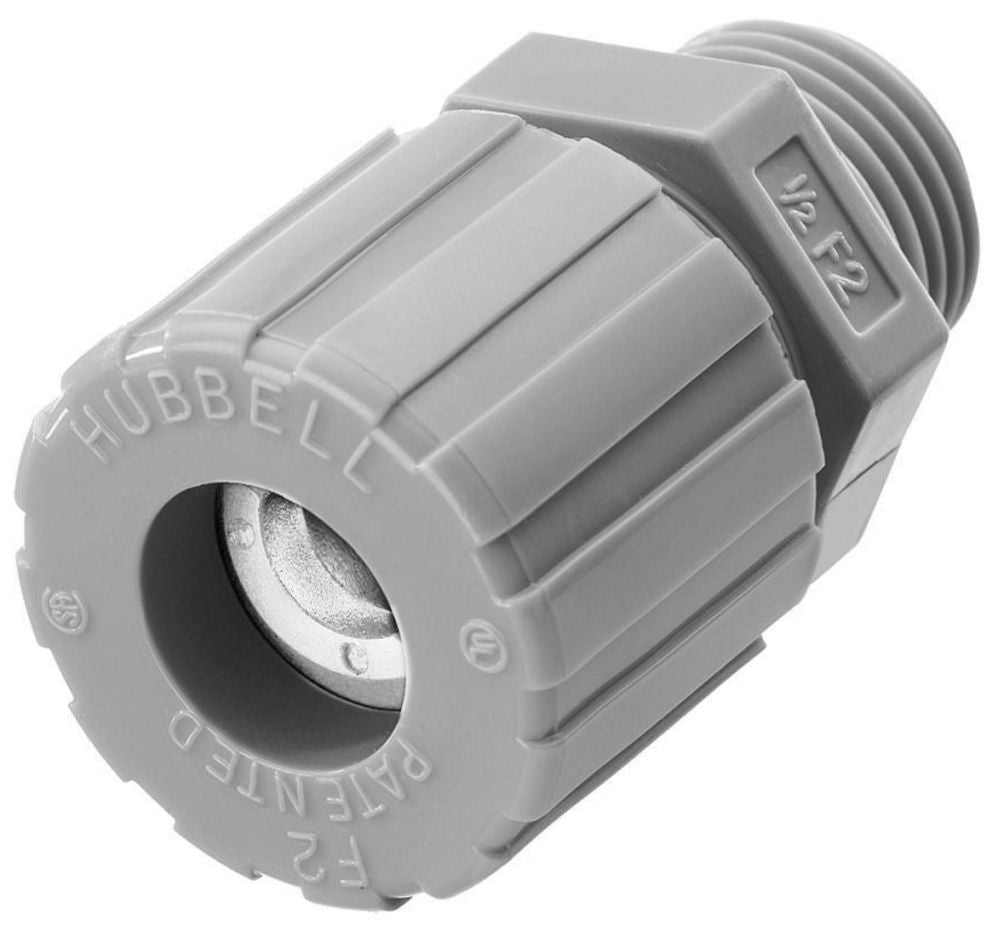 Hubbell SHC1022CR Cord Connectors | Nylon 1/2" NPT Liquid-Tight SHC