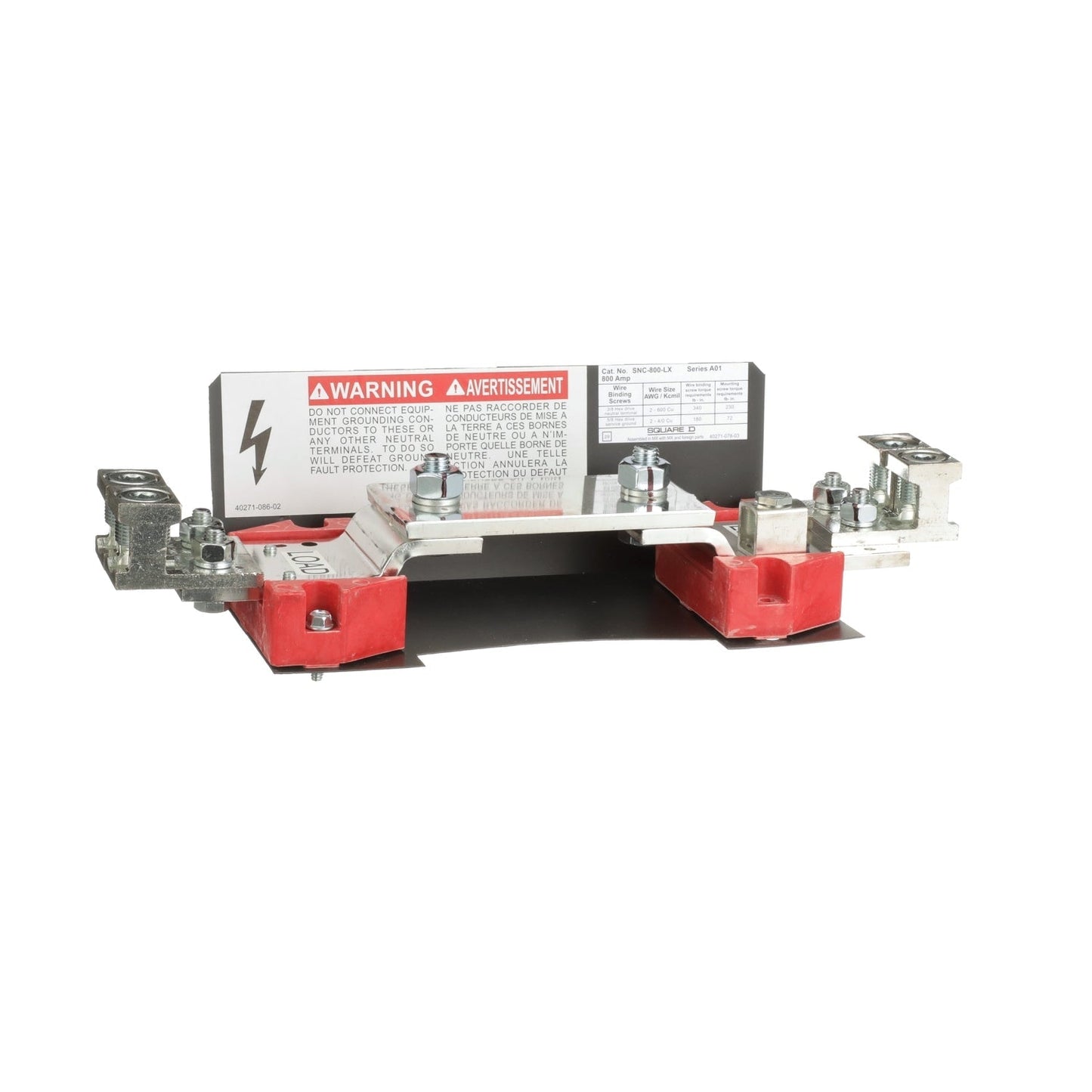 Square D SNC800LX Circuit Breaker | Neutral Kits L Series