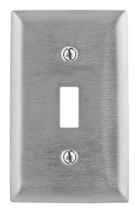 Hubbell SS1 Wallplate | Metallic 1-Gang Toggle Switch