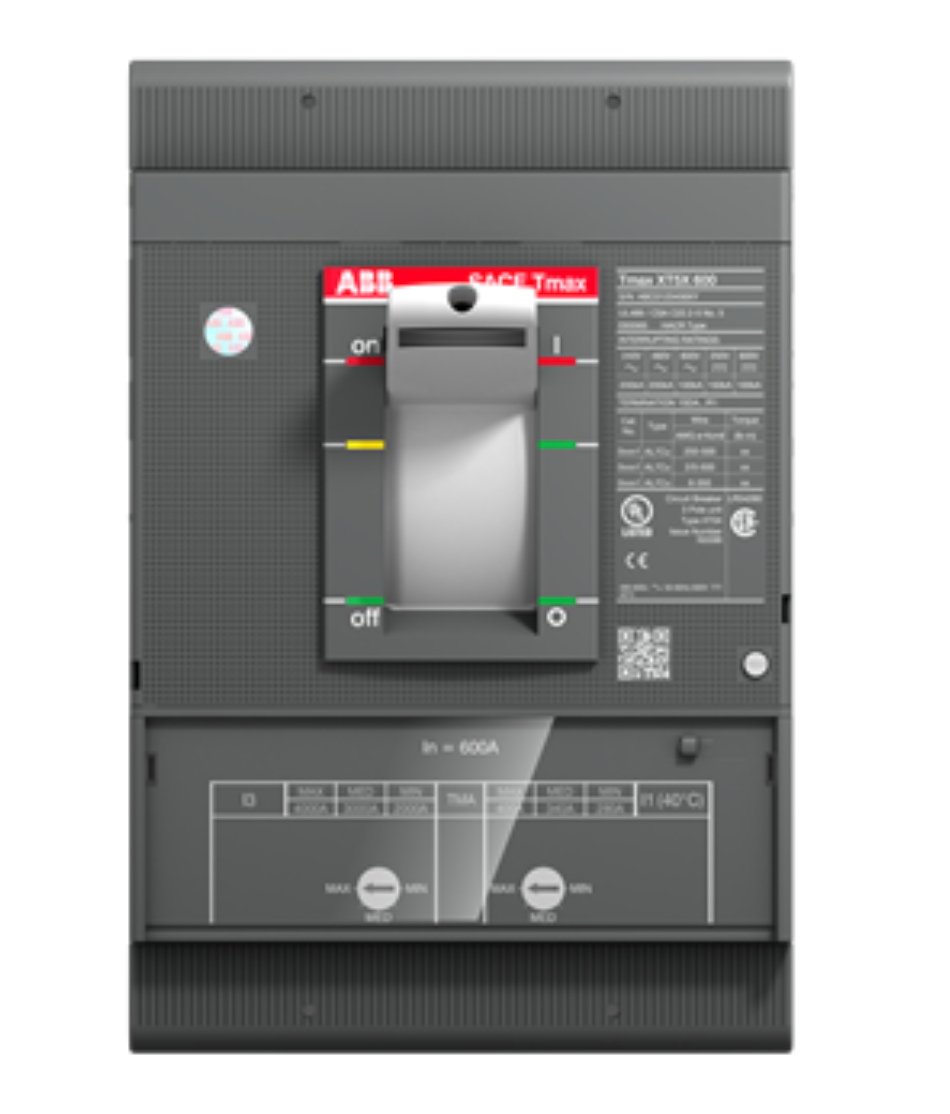 ABB XT5HU340ABFF000XXX Circuit Breaker | 600V 400A 3P 65kA@480V Bolt-On SACE Tmax XT