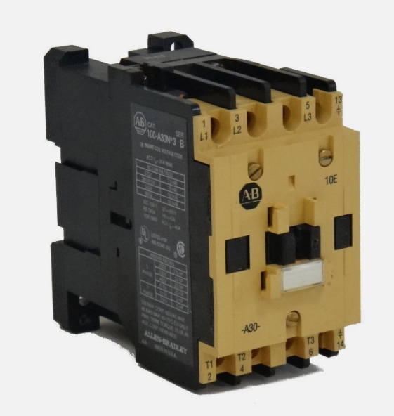 Allen-Bradley 100-A30NJ3 Contactor 3 pole 3 phase 600V 30A 24V coil