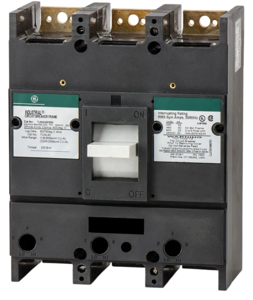 General Electric TJK426F000 Molded Case Circuit Breaker | 600V 400A 2P 30kA@480V Bolt-On J600 Line