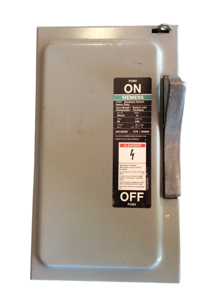 Siemens SN426 Switch | 240V 600A 3P 3Pole Fusible Disconnect Vacu-Break