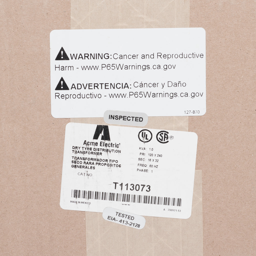 Acme Electric T113073 Transformer