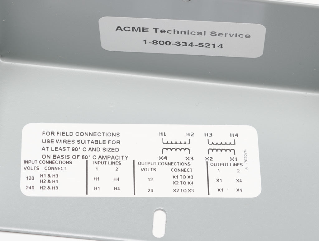 ACME T181052 Transformer | 750VA 120x240V 1P Outdoor NEMA 3R