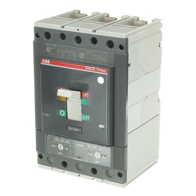 ABB T5N400TW Circuit Breaker | 600V 400A 3P 25kA@480V Bolt-On SACE Tmax