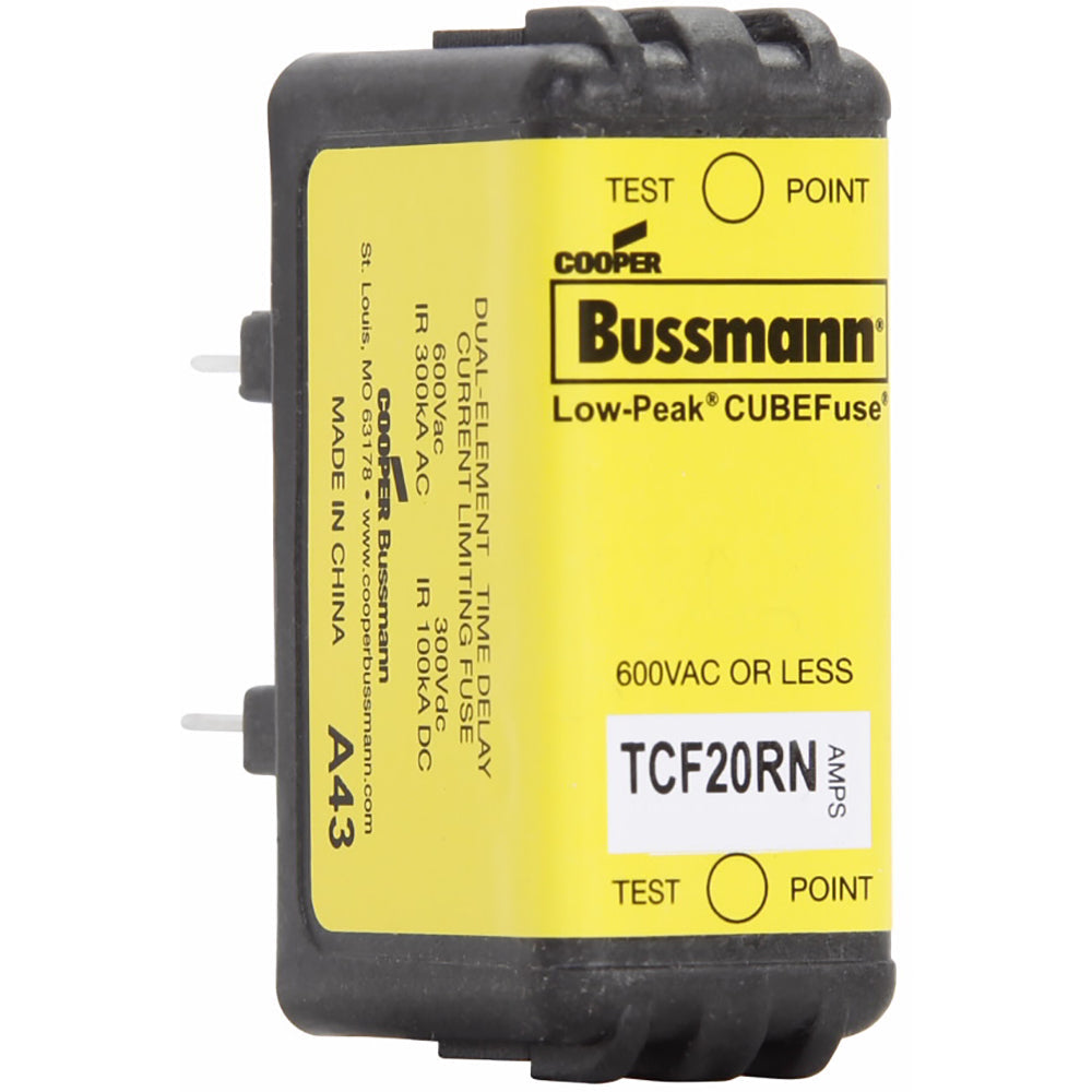 Bussmann TCF20RN Low Voltage Fuse | 600V 20A 300kA@600V TD CUBEFuse