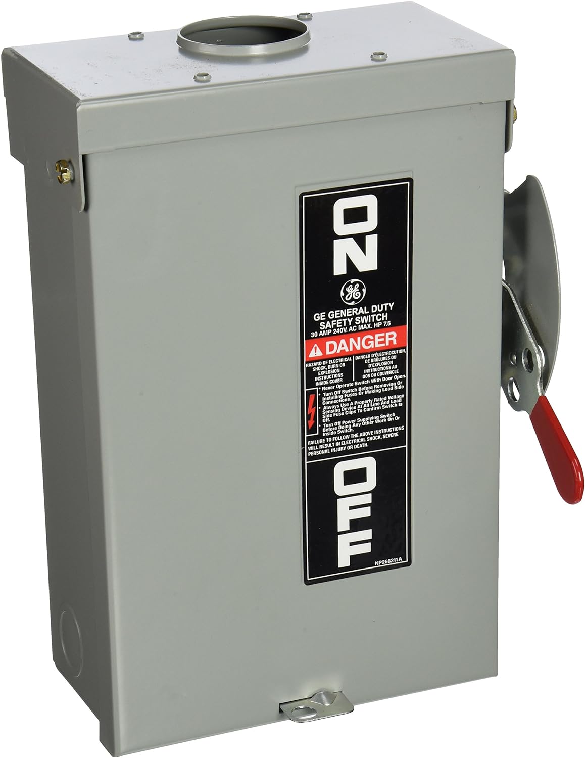 General Electric TG3221R Switch | 240V 30A Fusible 2P 1PH 100kA@240V Spec-Setter