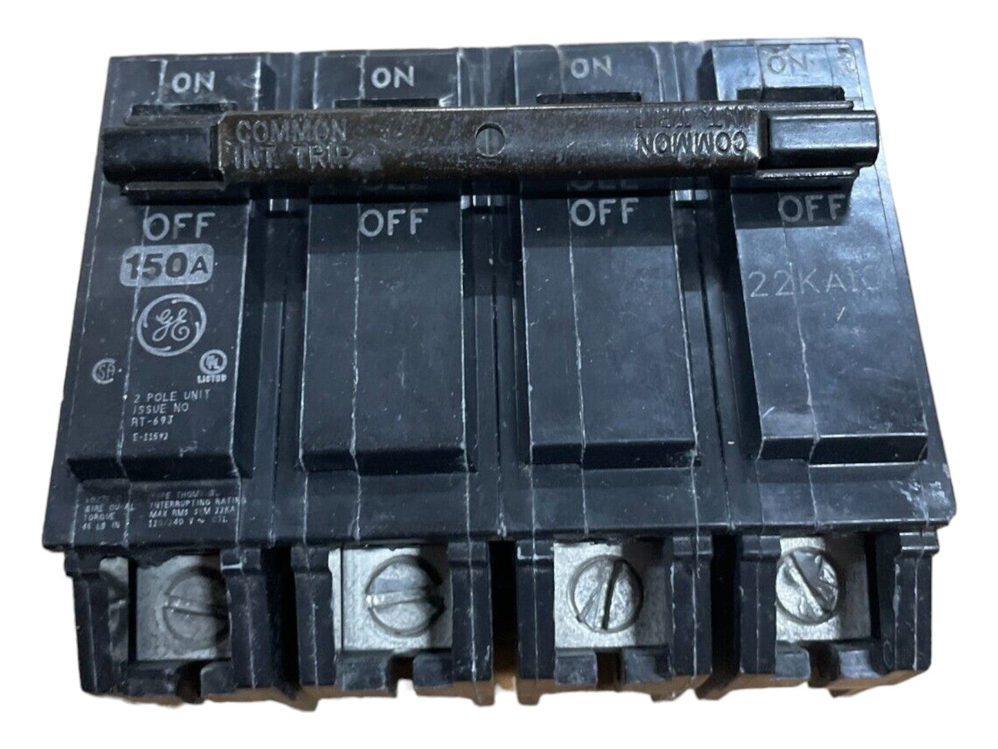 THQMV150WL - General Electric Plug-In 120V 150A 2 pole circuit breaker 22kA@240V - Essential Electric Supply