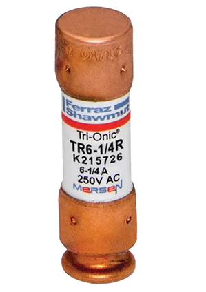 Mersen TR6-1/4R Low Voltage Fuse | 250V 6A 200kA@250V RK5 Tri-Onic