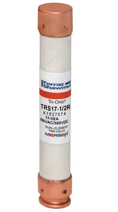 Mersen TRS17-1/2R Low Voltage Fuse 600V 17A 200kA@600V RK5 Tri-Onic