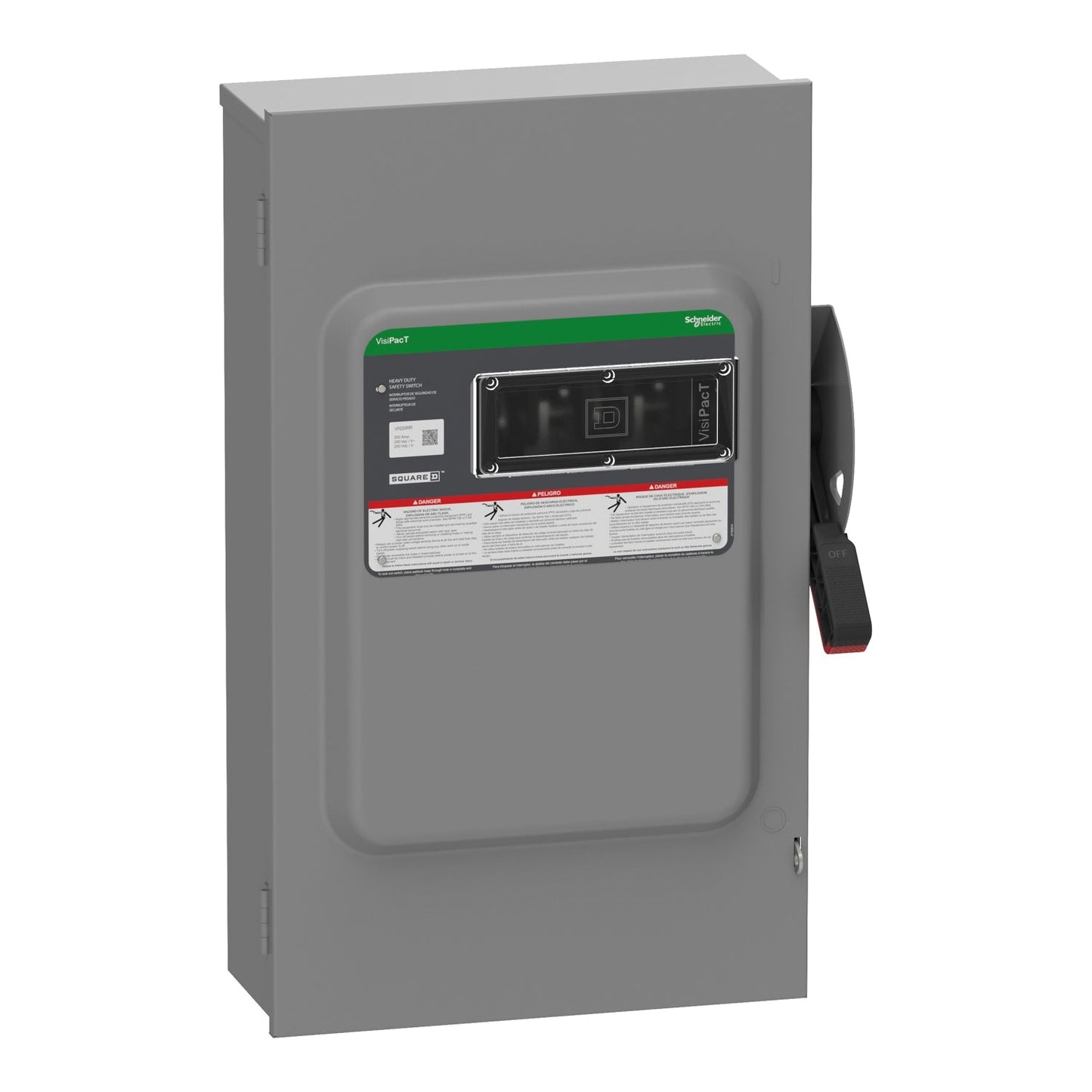 Square D VH224NR Disconnect | 240V AC 200A Fusible 2P VH