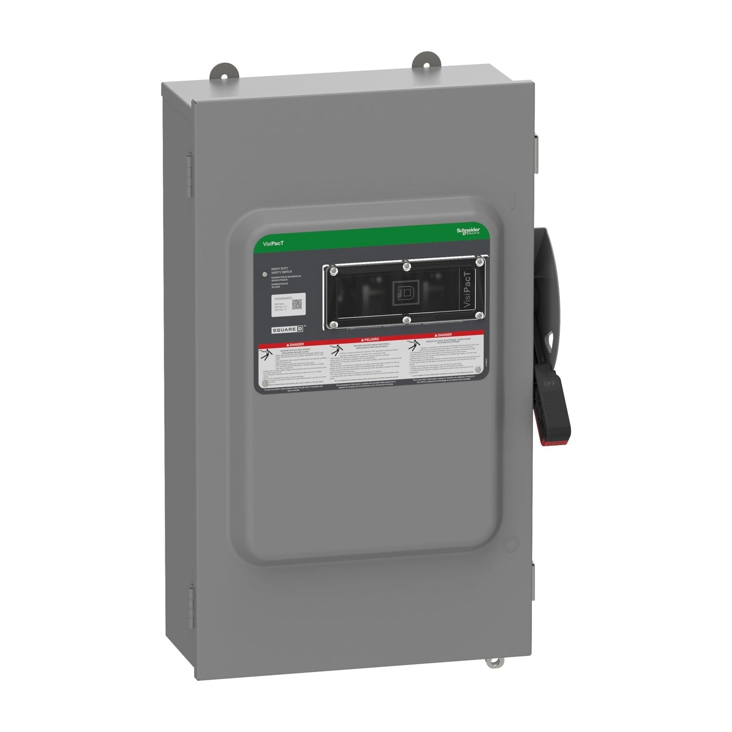 Square D VH324NAWKGL Disconnect Switch | 240V 200A 3P Fusible VH