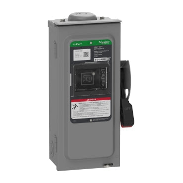 Square D VHU361NRB Disconnect | 600 AC/DCV 30A Non-Fusible 3P