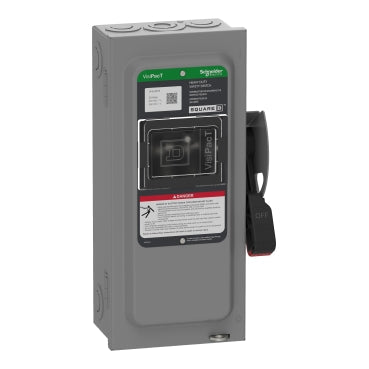 Square D VHU361N Disconnect 600 AC/DCV 30A Non-Fusible VH