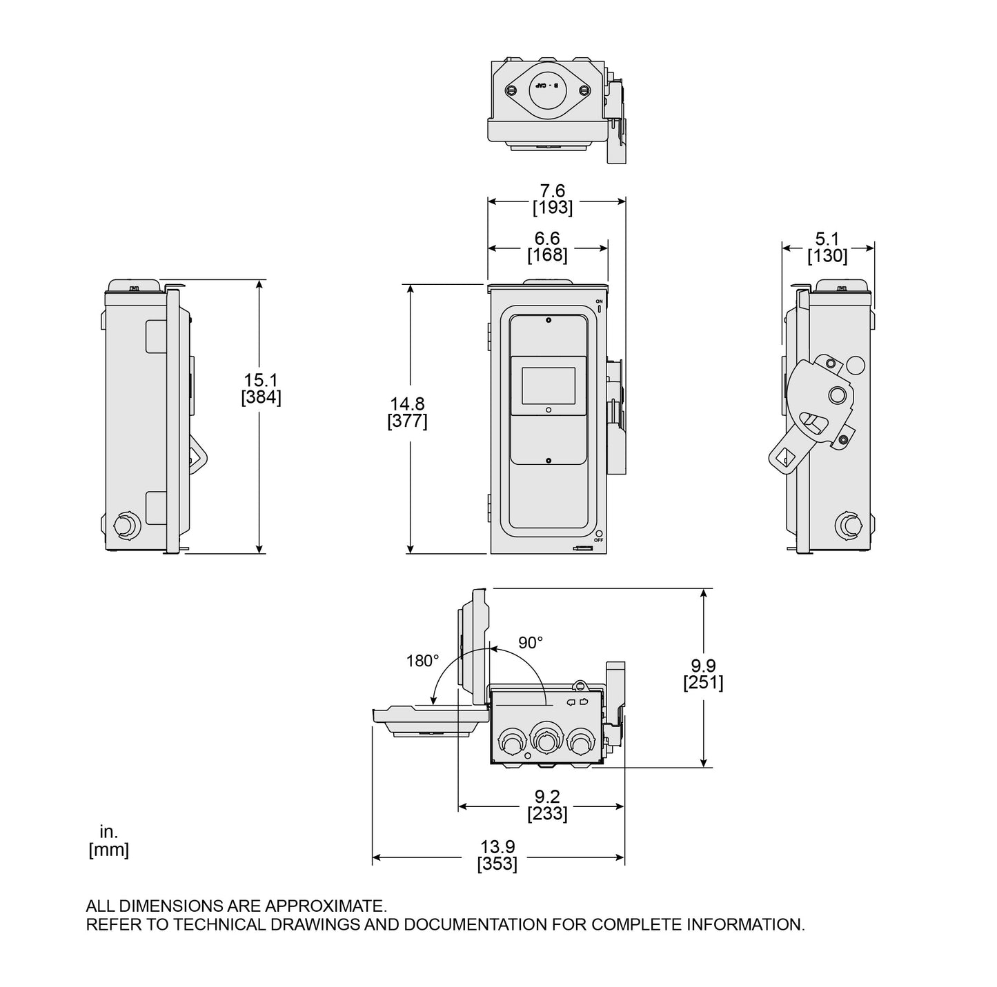 VHU361RBGL Square D disconnect switch 30A 600V Non-Fusible - Essential Electric Supply
