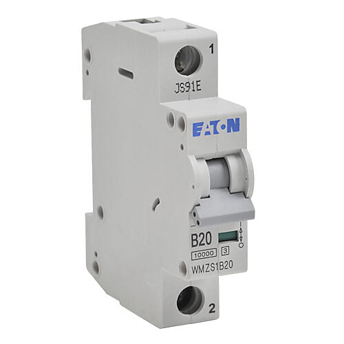 Cutler Hammer WMZS1B20 Circuit Breaker | 480V 20A 1P 10kA@277/480V Feed-Thru WMZS Series