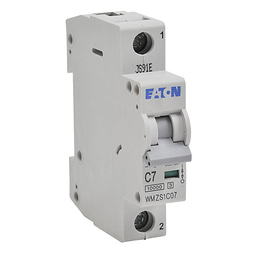 Cutler Hammer WMZS1C07 Circuit Breaker | 480V 7A 1P 10kA@277/480V Feed-Thru WMZS Series