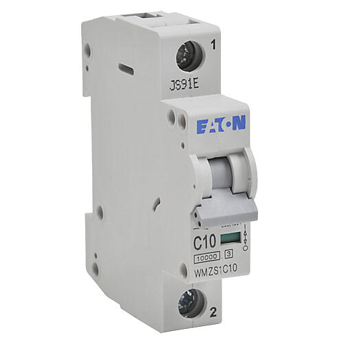 Cutler Hammer WMZS1C10 Circuit Breaker | 480V 10A 1P 10kA@277/480V Feed-Thru WMZS Series