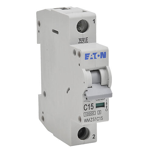 Cutler Hammer WMZS1C15 Circuit Breaker | 480V 15A 1P 10kA@277/480V Feed-Thru WMZS Series