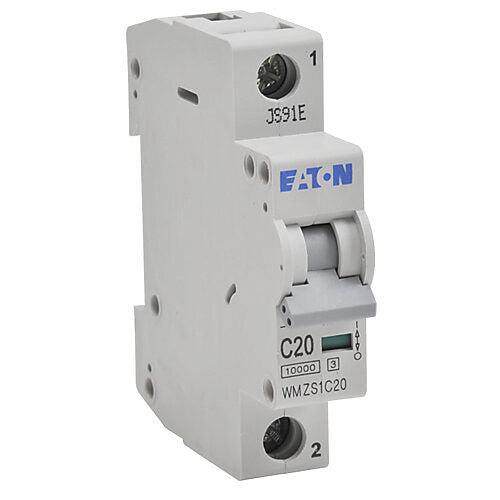 Cutler Hammer WMZS1C20 Circuit Breaker | 480V 20A 1P 10kA@277/480V Feed-Thru WMZS Series