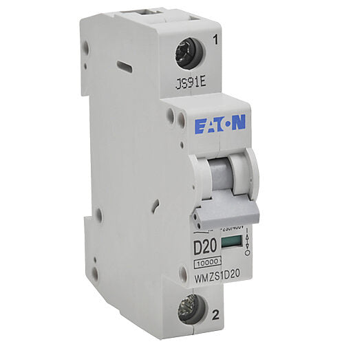 Cutler Hammer WMZS1D20 Circuit Breaker | 480V 20A 1P 10kA@277/480V Feed-Thru WMZS Series