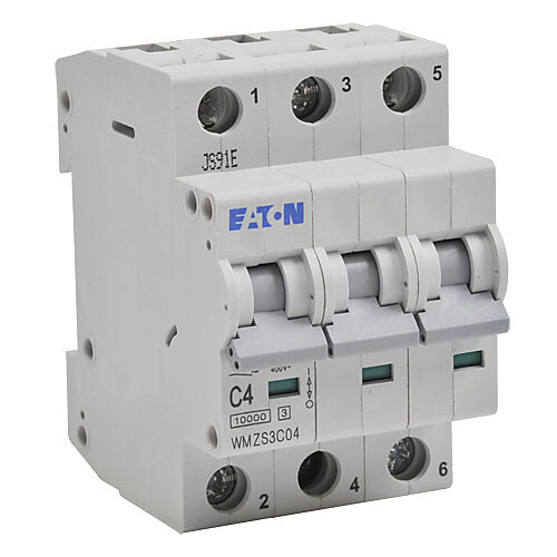 Cutler Hammer WMZS3C04 Circuit Breaker | 480V 4A 3P 10kA@277/480V Feed-Thru WMZS Series