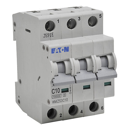 Cutler Hammer WMZS3C10 Circuit Breaker | 480V 10A 3P 10kA@277/480V Feed-Thru WMZS Series