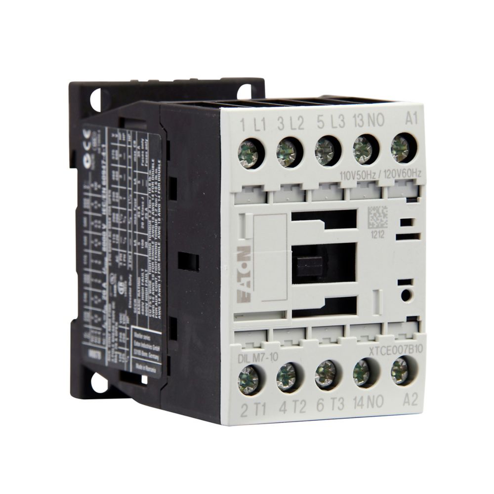 Eaton XTCE007B10T Contactor | 3P 3Ph 7A 24V Coil Non-Reversing