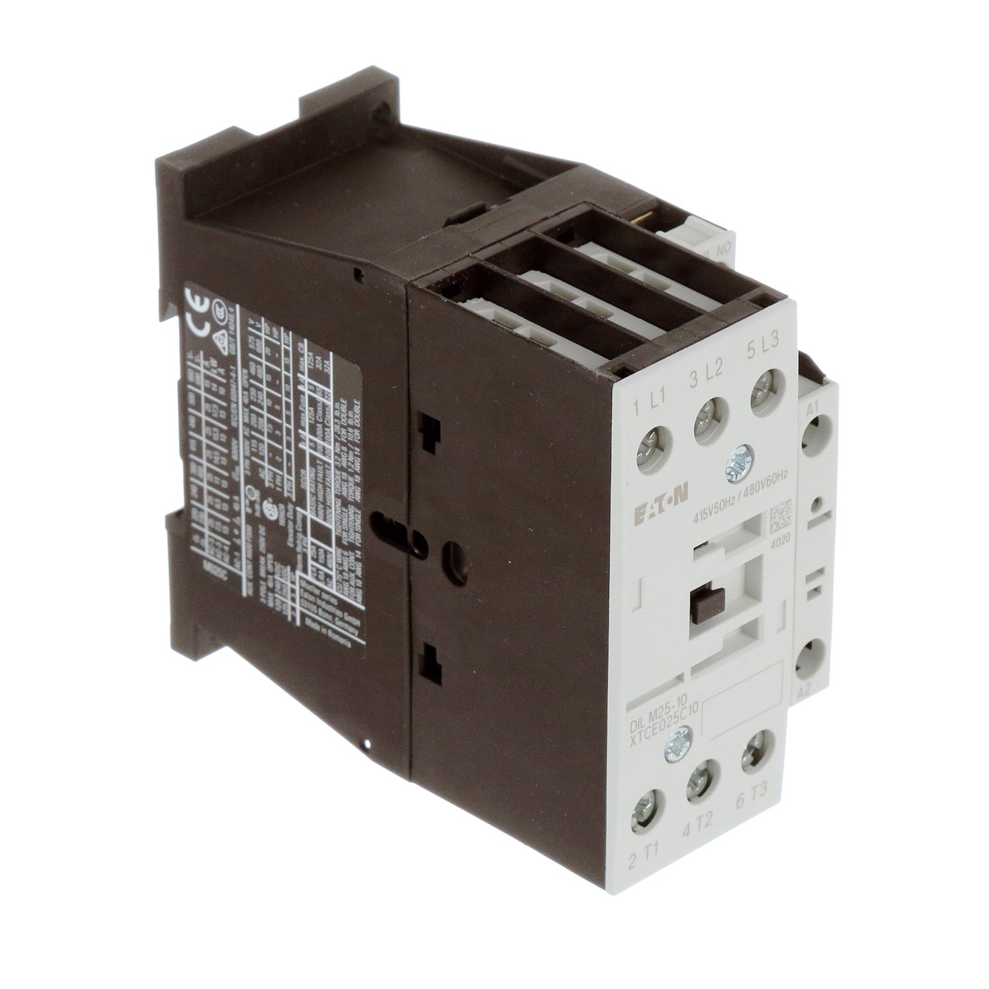 Cutler Hammer XTCE025C10C Contactor | 3P 3PH 600V 25A 480V coil XT Series