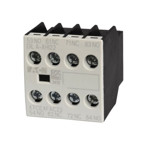 Cutler Hammer XTCEXFAC22 Contactor And Motor Starter Auxiliary | 690 AC/220 DC 2NO/2NC XT Series