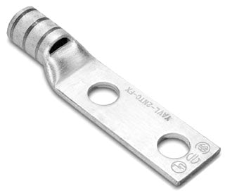 Burndy YA44L2TC38FX Compression Connector Lug 2-Hole 3/8" 35kV 90°C UL/CSA Rated