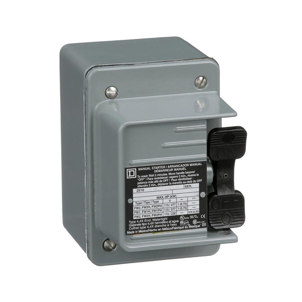 General Electric 2510FW1 Motor Starter 1P 1Ph 277V 16A Class 2510
